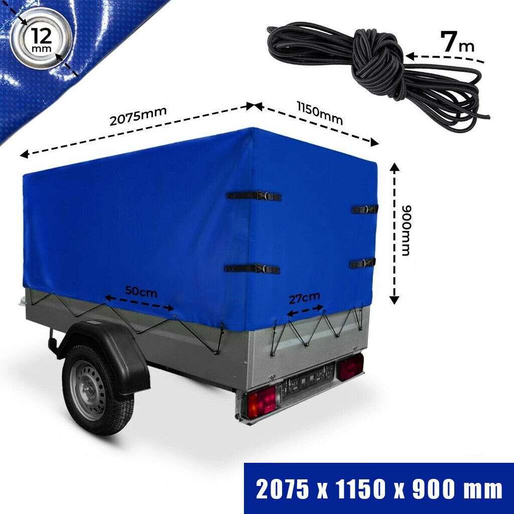 Hochplane 2075x1150x900 Mm Für Pkw-anhänger Stema, Blau, Pvc