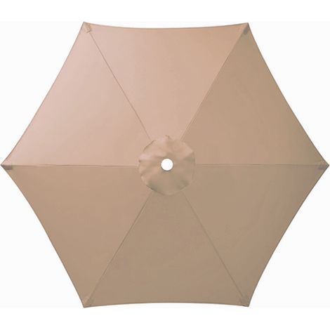Ersatzbespannung Für Einen 6-armigen Sonnenschirm, Uv- Und Wasserabweisender Gartensonnenschirm, Sonnenschirm-ersatzbespannung (champagner, 300 Cm)