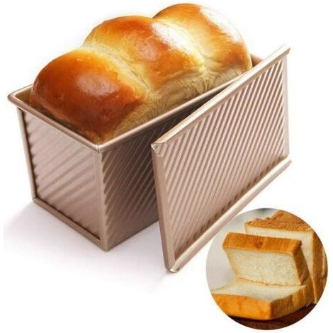 Brotbackform Mit Deckel, Antihaft-toastform, Kohlenstoffstahl-kuchenform, Rechteckige Brotformen Für Das Backen Zu Hause, Toastkuchen, 450g Teig