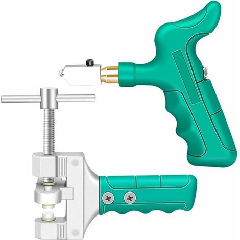 Robuster Fliesenschneider Aus Aluminiumlegierung Zum Schneiden Von Glasfliesen, Hohe Härte,(grün)