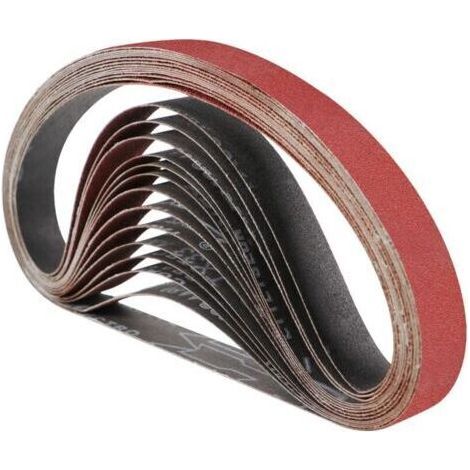 Schleifband 25 X 762 Mm Bandschleifmaschine – Gemischtes Schleifbandsatz (je 3 Stück In Körnung 60/80/120/180/240) Für Bandschleifer (15 Stück)