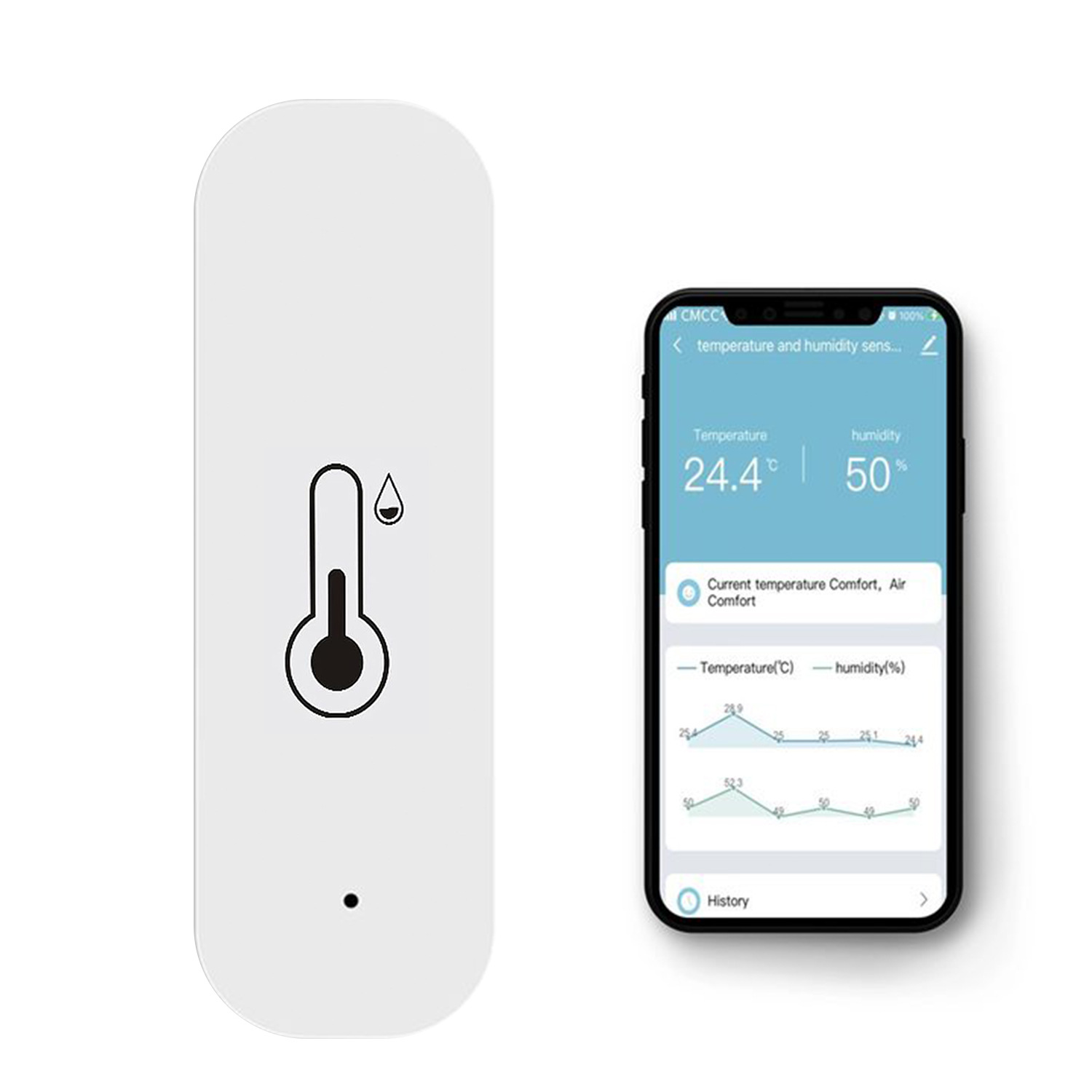 Stück Wlan-temperatur- Und Feuchtigkeitssensor Cozylife