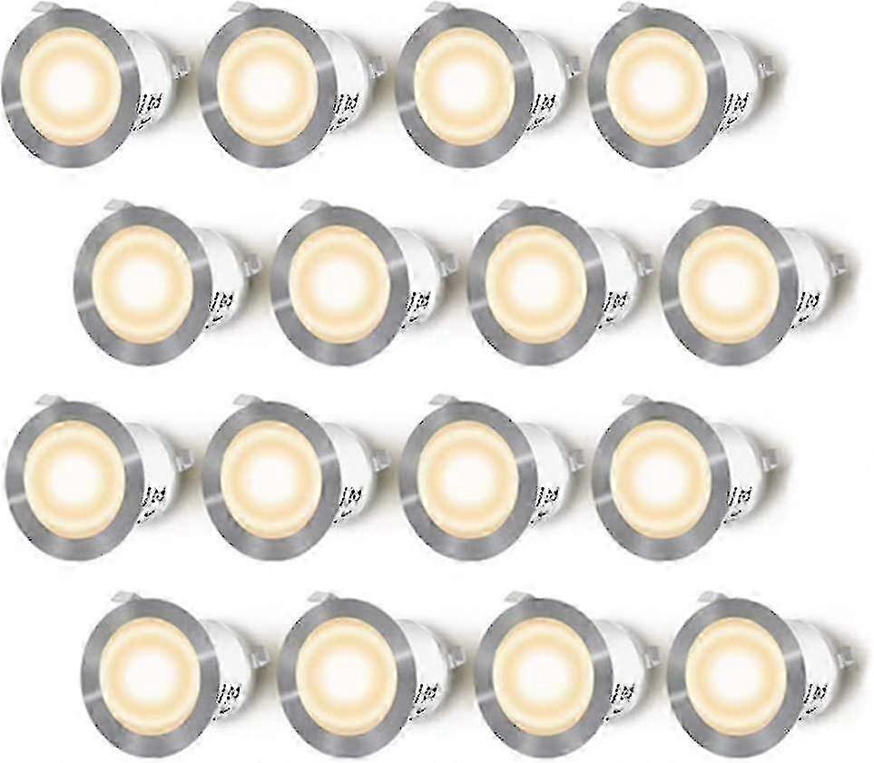 16er-pack Led-einbaustrahler Für Holzterrassen, Wasserdicht (ip67), Einbaustrahler-set Für Den Außenbereich