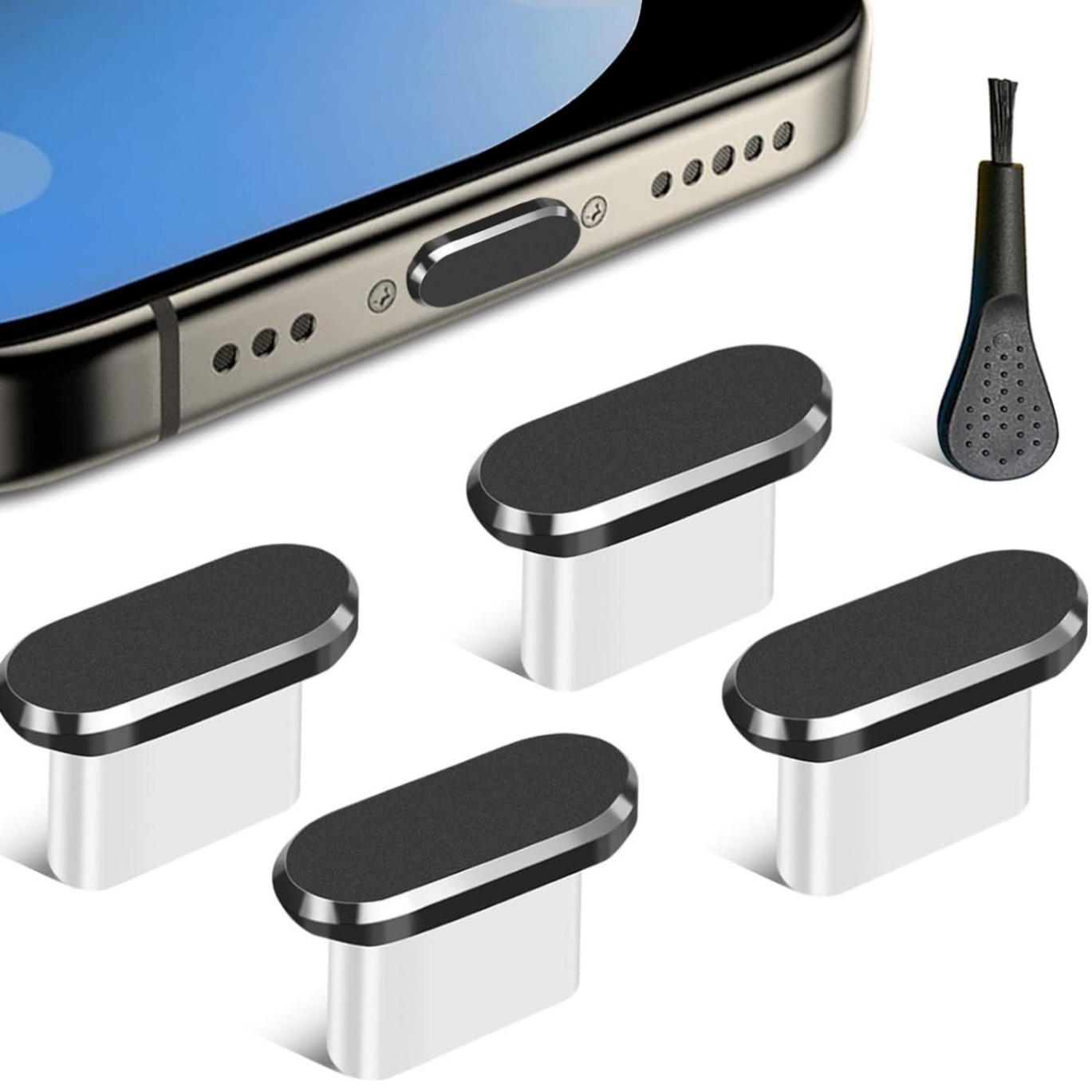 Staubschutzkappen, Usb-typ-c-staubschutzkappe, Typ-c-staubschutzanschluss Für Die Meisten Smartphones Und Micro-usb-android-modelle