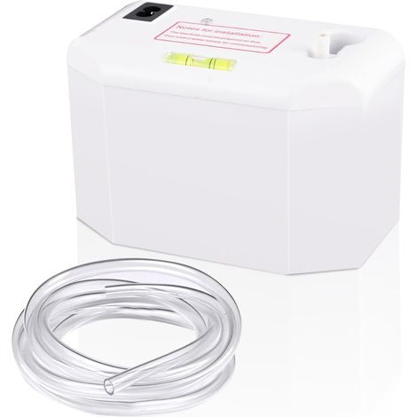 Kondensatpumpe 24 L/h – Hebeanlage Mit Überlaufalarm – 5 M Schlauch – 200 Ml Behälter – Für Klimaanlage 8 Kw