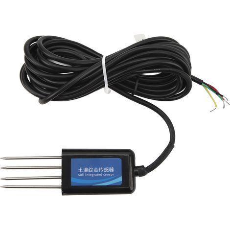 Sol Npk Ph Sensor Ip68 Wasserdicht Stickstoff-temperatur-feuchtigkeits-leitfähigkeits-monitor Dc 9‑30v