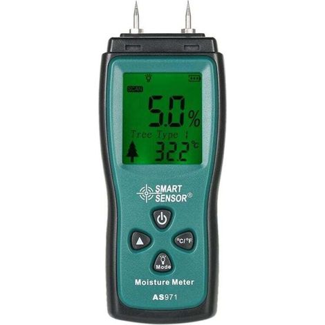 Mini-lcd-digitalmanometer Für Feuchtes Holz, Feuchtigkeitsmesser Mit 2-stift-sonde, Messbereich 2 % Bis 70 %