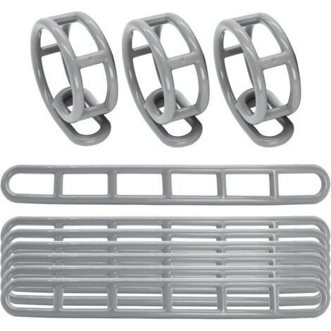 10 Stück 6-loch-zeltspanner, 22 × 2,5 Cm, Verstellbar, Für Outdoor-camping, Zeltkordel-schnalle, Zeltseilspanner, Markisenleiter Zum Spannen Von Markisen Und Planen (grau)