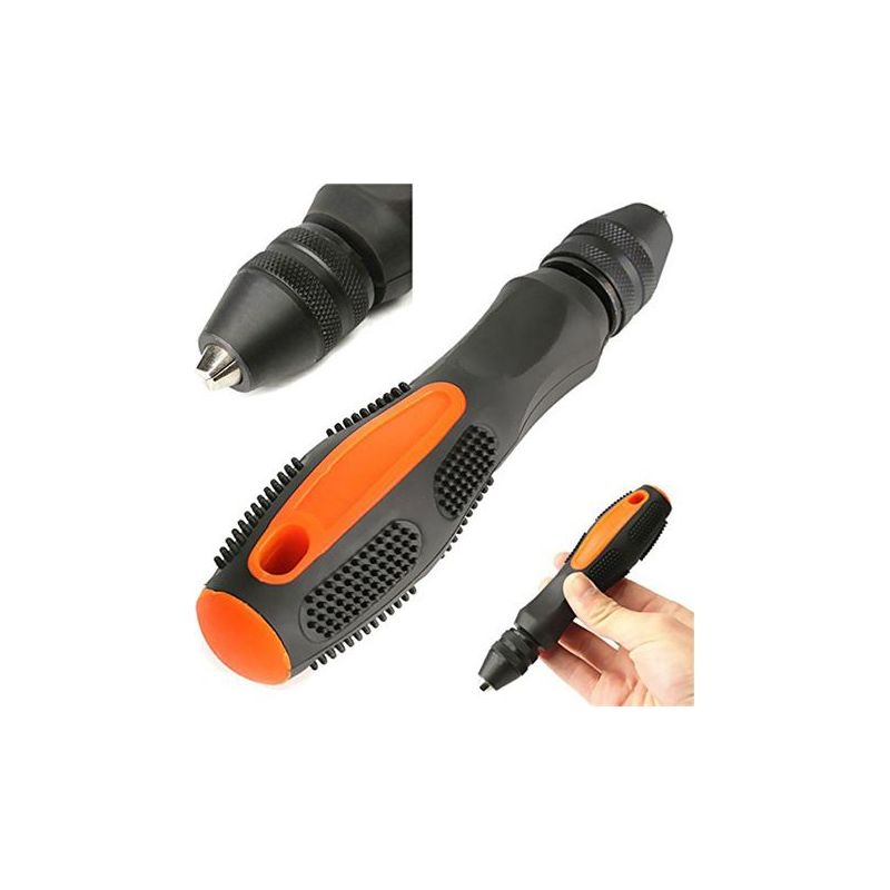 Mini Foret Manuel De 0,5 À 8 Mm, Avec Mandrin, Sans Clé la Conception De La Poignée Est Ergonomique Et Confortable À Utiliser. poignée Antidérapante. fort Et Robuste. convient Aux Mini Perceuses D