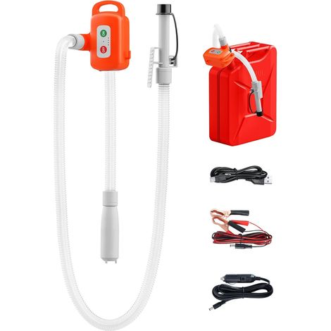 Elektrische Kraftstoffumwälzpumpe Mit Automatischer Abschaltung (durchflussrate 2,4 Gpm): Tragbare Pumpe Für Benzin, Diesel, Öl Und Wasser, Mit Bürstenlosem Motor Und Lithium-ionen-akku 2000