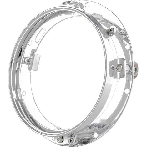 Anneau De Montage Rond De 17,8 Cm Pour Phare De Moto/street Glide (17,8 Cm, Argent)