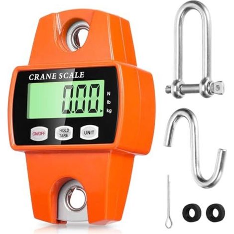 Digitale Hängewaage 300 Kg (660 Lbs), Elektronische Kranwaage Mit Präzisen Sensoren Und Lcd-bildschirm, Mini-hängewaage Mit Haken Für Bauernhof, Fabrik Und Jagd