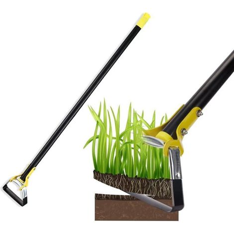 152 Cm Gartenhacke Mit Steigbügel Zum Pflanzen Von Gemüse – Landwirtschaftliches Gartengerät Aus Edelstahl, Handgeführte Hacke Mit Einstellbarer Funktion Zum Unkraut Jäten Und Lockern Des Bodens