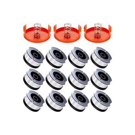 Set Aus Nylon-fadenspulen Für Black+decker – Ersatz Af-100-3zp – Automatische Schneidkopf Mit Abdeckung (b12+3+3)