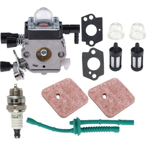 Carburateur Pour Débroussailleuse Stihl Hs45/fs38 - Modèles C1q-s97/c1q-s186, Adaptable Sur Fs45/fs55/fs74/fs76