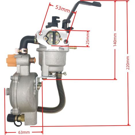 Carburateur Pour Moteur Ohv 5,5-6,5 Cv - Compatible Honda Gx140/gx160/gx200 Et Moteur 168f, Pour Équipement De Jardin, Réf. 505-036
