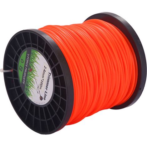 Universelles Faden Für Rasenmäher 2,4 Mm, Orange Quadratische Kommerzielle Nylon-schnur 2,4 Mm X 100 M, Passend Für Freischneider Und Rasenmäher