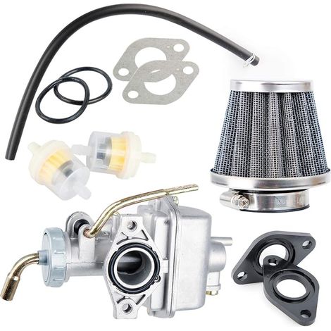Carburateur Pz20 Avec Filtre À Carburant Pour 50cc 70cc 90cc 110cc 125cc 110b Nst Sunl Chinese Quad 4 Stroke Atv 4 Wheeler Go Kart Dirt Bike Crf50f Xl75 Crf80f Xr50r