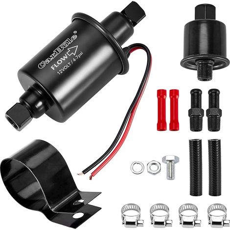 Elektro-kraftstoffpumpe 4-7 Psi, Kraftstoffpumpe Kompatibel Mit Benzin Und Diesel, Ausgestattet Mit Einem Kraftstofffilter. Aus Reinem Kupfer Und Mit Einer Hochleistungs-12v-schaltplatine
