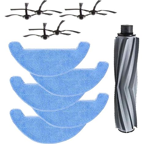 6 Seitenbürsten + 5 Wischpads 1 Mittelbürste Für Amibot Animal H2o Connect