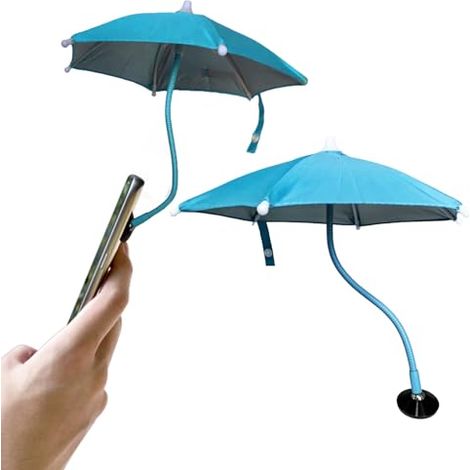 Dermonem Parapluie De Téléphone Portable Avec Tuyau Flexible Réglable À 360 °, Support De Téléphone Portable Magnétique, Parasol Pour Téléphone Portable Adapté À Une Utilisation En Voi