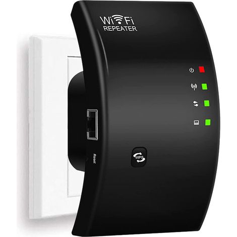 Wlan-repeater, Leistungsstarker Wlan-verstärker, N300 Wlan-extender, Wlan-signalverstärker, 1 Ethernet-port, Deckt Bis Zu 200 M² Ab, Einfache Installation, Kompatibel Mit Allen Internet-routern