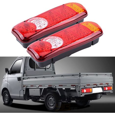 2 Stück Led-rückleuchten 12v Mit 46 Leds Für Auto, Lkw Und Transporter, Bremslicht, Blinker