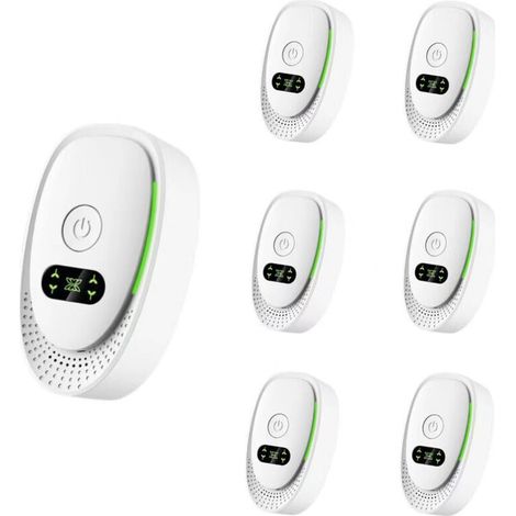 Ultraschall-repellent (6er-pack) – Gegen Mäuse, Ratten, Mücken Und Spinnen Multifunktionaler Elektronischer Repellent Gegen Ameisen, Kakerlaken Und Fledermäuse 360°-ultraschall-repellent