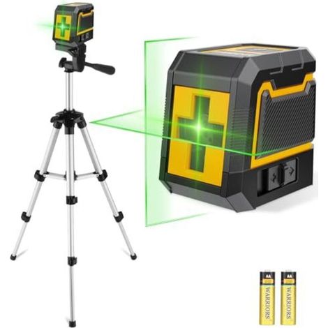Kreuzlinienlaser Mit Stativ, Wasserwaagen-laser, Selbstnivellierender Grüner Linienlaser, Vertikaler Und Horizontaler Laser Für Baustellen Und Heimwerkerprojekte