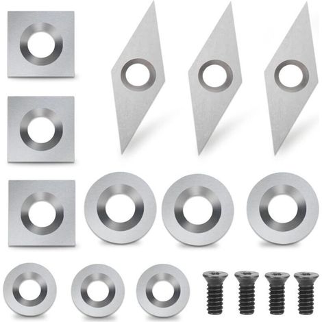 12-teilige Hartmetall-wendeplatten – Werkzeuge Für Die Holz-drechselarbeit, Hartmetall-einsätze Für Drechseleisen