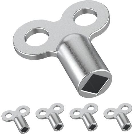 Spiel Von 5 Entlüftungsschlüsseln Für Heizkörper - Widerstandsfähige Aluminium-entlüftungsschlüssel - Entlüftungsschlüssel Für Zahlreiche Heizkörper - Handlicher Entlüftungsschlüssel Für Heizungen