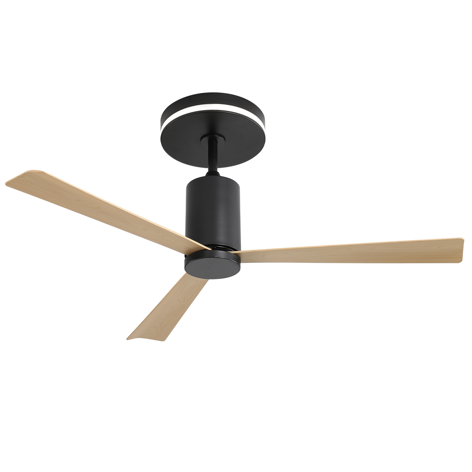 Deckenventilator 132 Cm Mit Led & Fernbedienung, 3 Abs-flügel, Dc-motor, Schwarz