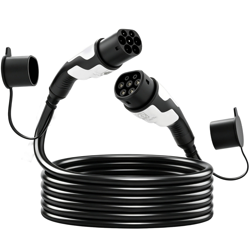 Typ-2-ladekabel 11 Kw, 16 A, Mode 3, 3-phasig, 5 M – Verlängerungskabel Für Elektroautos & Plug-in-hybride