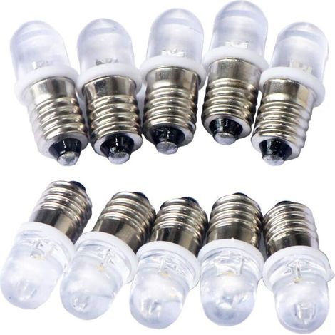 10 Stück E10 12v Spot Led-lampen Warmweiß