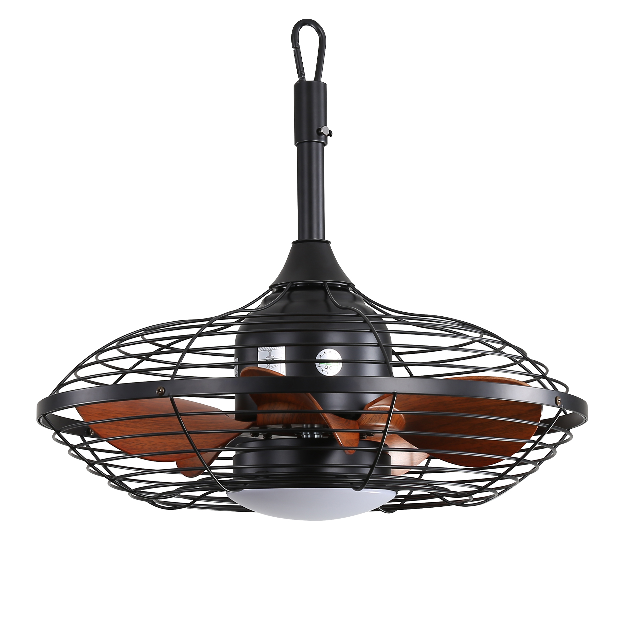 51cm Deckenventilator Mit Downrod-aufhängung, 18w Led Mit 3 Farbtemperaturen, 5 Abs-flügeln