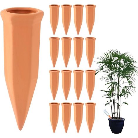 15er-set Bewässerungskonus Aus Ton, Kegel-bewässerungspflanzenspikes, Tonbewässerungskegel Für Zimmer- Und Gartenpflanzen