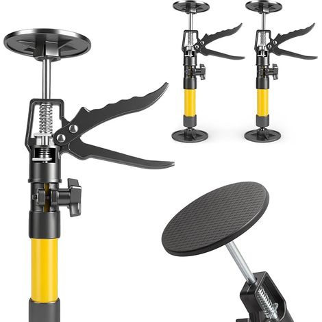 2er-pack Deckenhalterungen Einhand-montagehalter: Teleskopstütze 30–59 Cm Schrankheber Mit 360° Drehung Für Deckenplatten Küchenmontage Heimwerkerarbeit