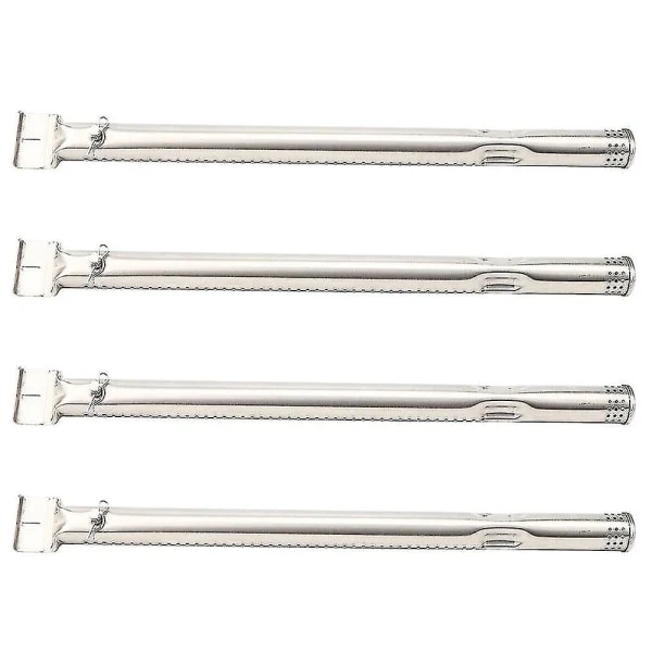 4er-pack Edelstahl-brennerrohre Als Ersatz Für Charbroil-gasgrills, Einfache Installation, Silberfarben, 15 15/16 Zoll