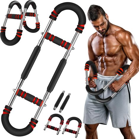 Twister Arm Trainer Fitnessgerät (30–50 Kg) – Tragbares Und Verstellbares Gerät Für Brustmuskeln Und Oberkörper, Mit 3 Widerstandsstufen, Ideal Für Training Zu Hause Oder Im Büro
