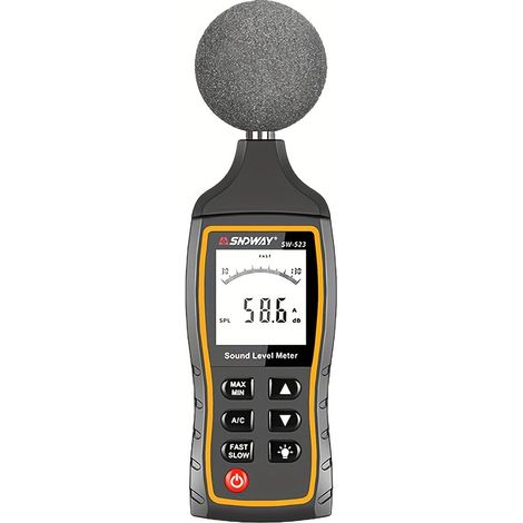 Professionelles Digitales Dezibel-messgerät, Hochpräziser Tragbarer Schallpegelmesser Mit A/c-gewichtung, Messbereich 30–130 Db Für Industrielle Und Häusliche Nutzung