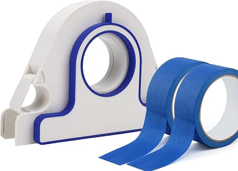 Abklebeband-applikator – Inklusive 2 Rollen Klebeband Und Integriertem Cutter – Präzisionswerkzeug Für Fußleisten, Fenster Und Türrahmen (blau)