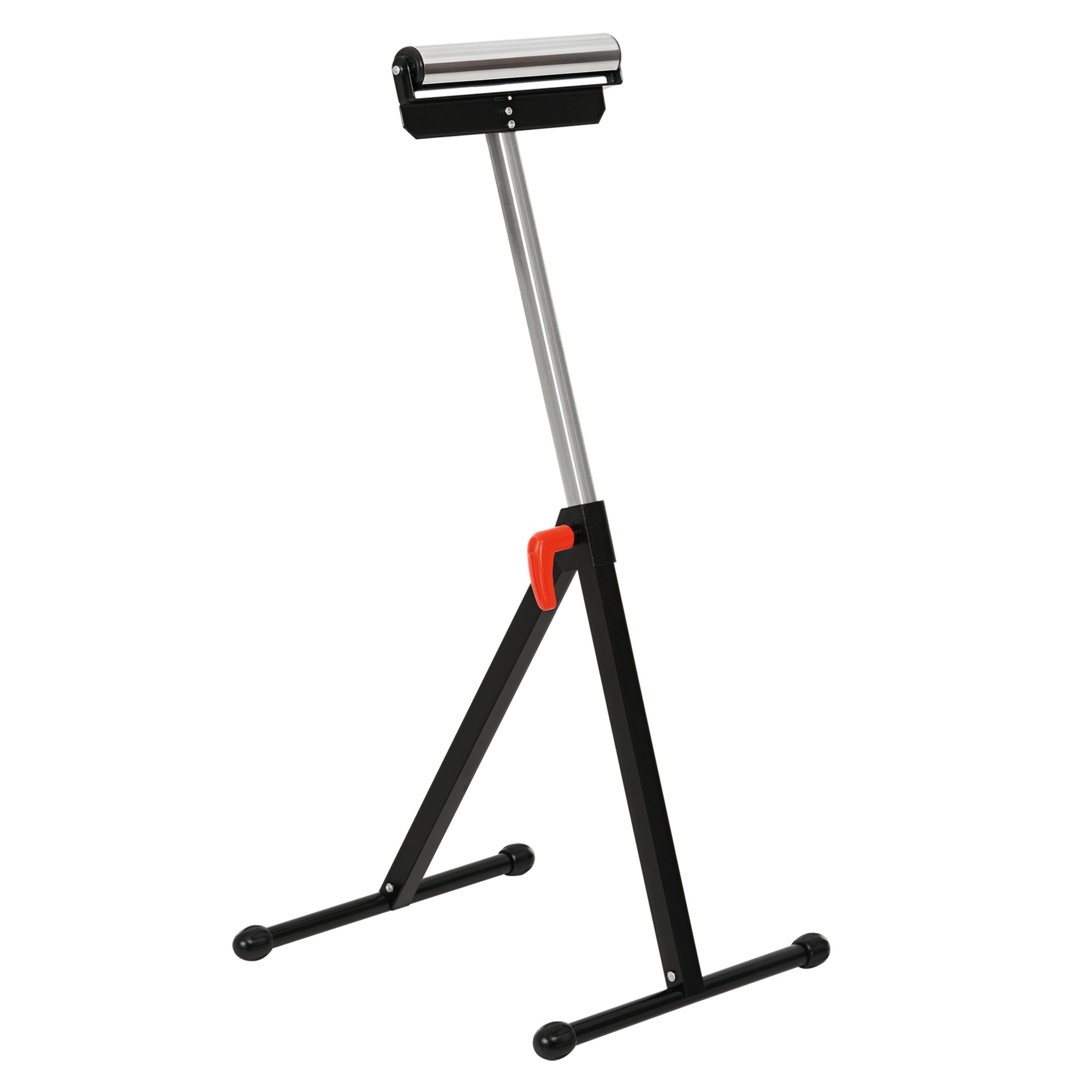 Rollenständer Klappbar, Höhenverstellbar 68-110 Cm, Bis 90 Kg, Für Holz- Und Metallbearbeitung, Schwarz