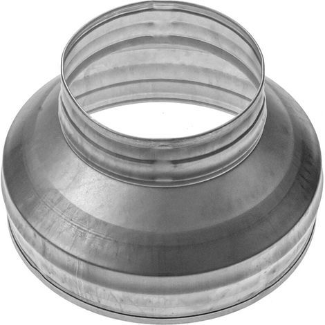 Rundrohrreduzierer Von 20 Cm Auf 12,5 Cm Aus Verzinktem Stahl (abfluss, Abfall Und Belüftung), Reduktionsanschluss (metall, 20 Auf 12,5 Cm)