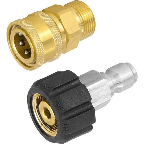 Drehbarer Messing-wasserhahn-adapter M22-14 + 3/8"-stecker – Für Garten, Küche Und Aquarium