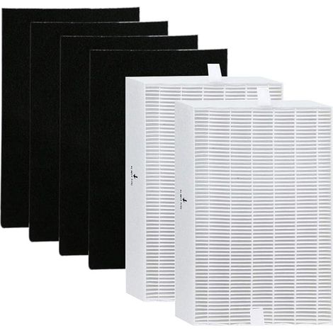 Ersatzfilter Hpa100 Premium, Kompatibel Mit Honeywell-luftreiniger, 2 Hepa-filter + 4 Hpa100-aktivkohlefilter, Ersatz Für Honeywell-teile Hrf-r1, Hrf-r2, Hrf-r3
