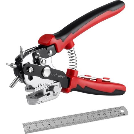 Lederlochzange, Lochzange Für Ledergürtel, Zangen Zum Perforieren Von Leder, Ausstechformen Für Lederstücke, Gürtellocher, Professionelle Ösen-lochzange Für Stoff, Ledergürtel Und Plastiktaschen