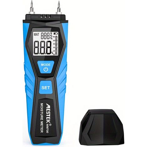 Holz- Und Betonfeuchtigkeitsmesser Wm700 Mit Doppelsonde, Präzise Messung Der Holz- Und Betonfeuchtigkeit, Automatische Kalibrierung, Lcd-bildschirm, Stoßfestes Abs-gehäuse