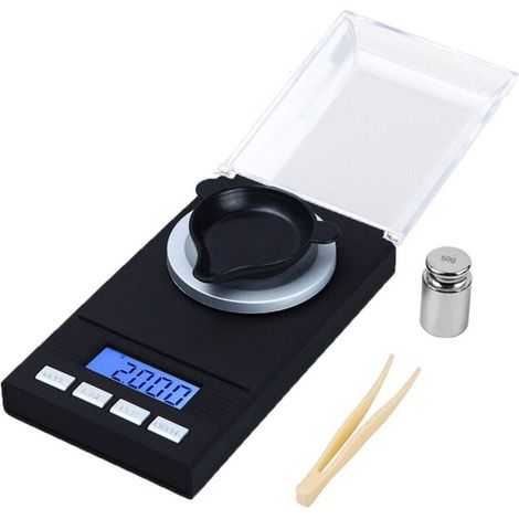 Mini-elektronikwaage Für Schmuck, Lcd-display, Max. Gewicht 100 G, Schwarz