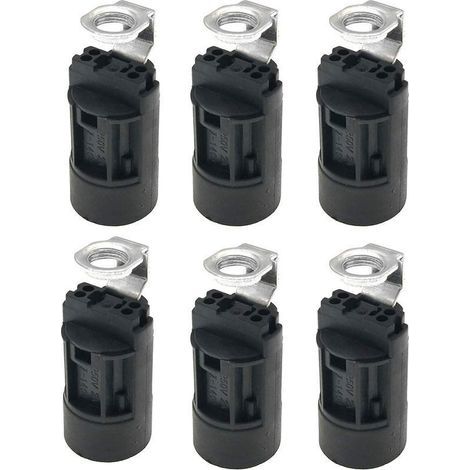 Support De Douille E14 En Plastique - Lot De 6 Pour Lustres, Restauration Et Création De Lampes