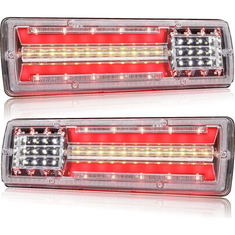 Led-lkw-rücklicht 12 V – Brems-, Blink-, Rückfahr- Und Tagfahrlicht – Außen – Für Zugmaschinen, Pritschenwagen Und Anhänger